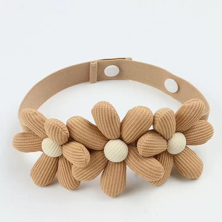 Embrasse de rideau large 8 cm en coton et lin – Élastique double sans perçage pour decoration aux finitions haut de gamme