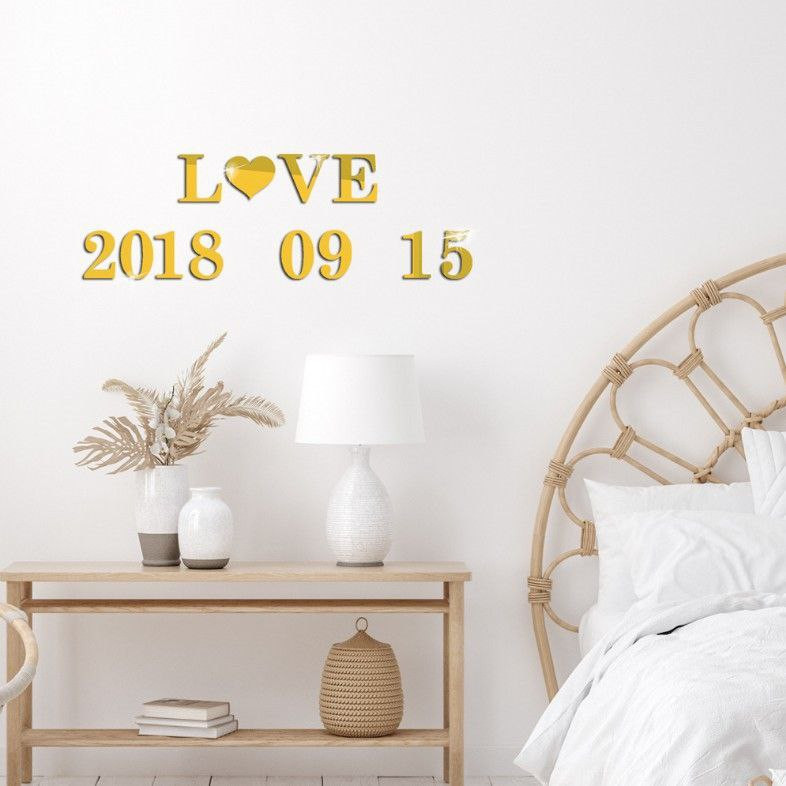 anglais chiffres et lettres combinaison tridimensionnelle stickers muraux salon enfants maternelle fond décoration murale acrylique