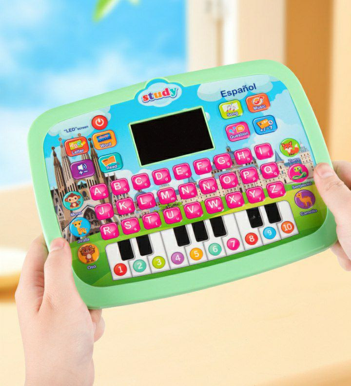 Nouvelle machine d'apprentissage sur tablette transfrontalière pour enfants garçons et filles machine de lecture multifonctionnelle éducative multinationale pour l'éducation précoce jouets cadeaux